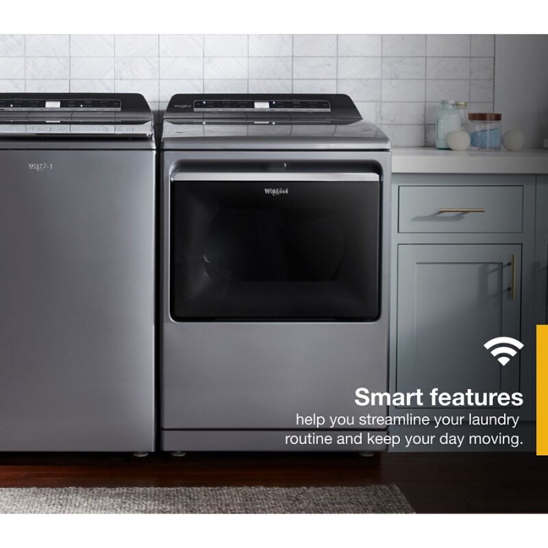 7.4 cu. ft. Top Load Electric Dryer with Advanced Moisture Sensing WED8127LC