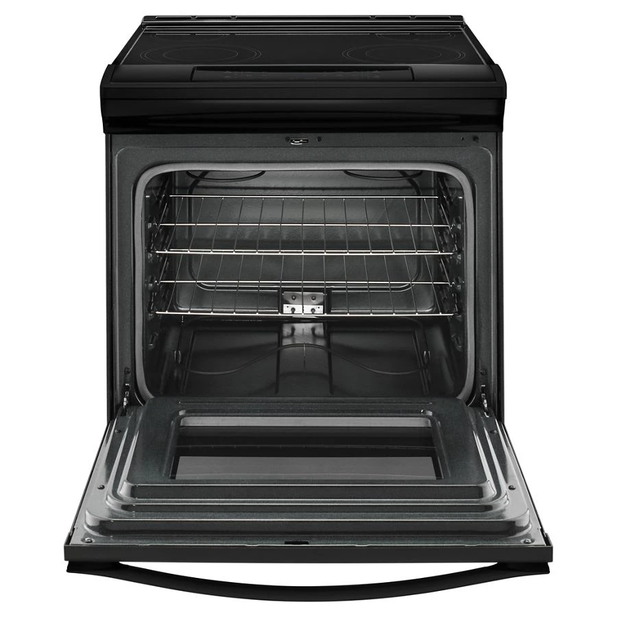 4.8 Cu. Ft. Guided Electric Front Control Range With The Easy-wipe Ceramic Glass Cooktop WEE510S0FB, product image 4 of 9