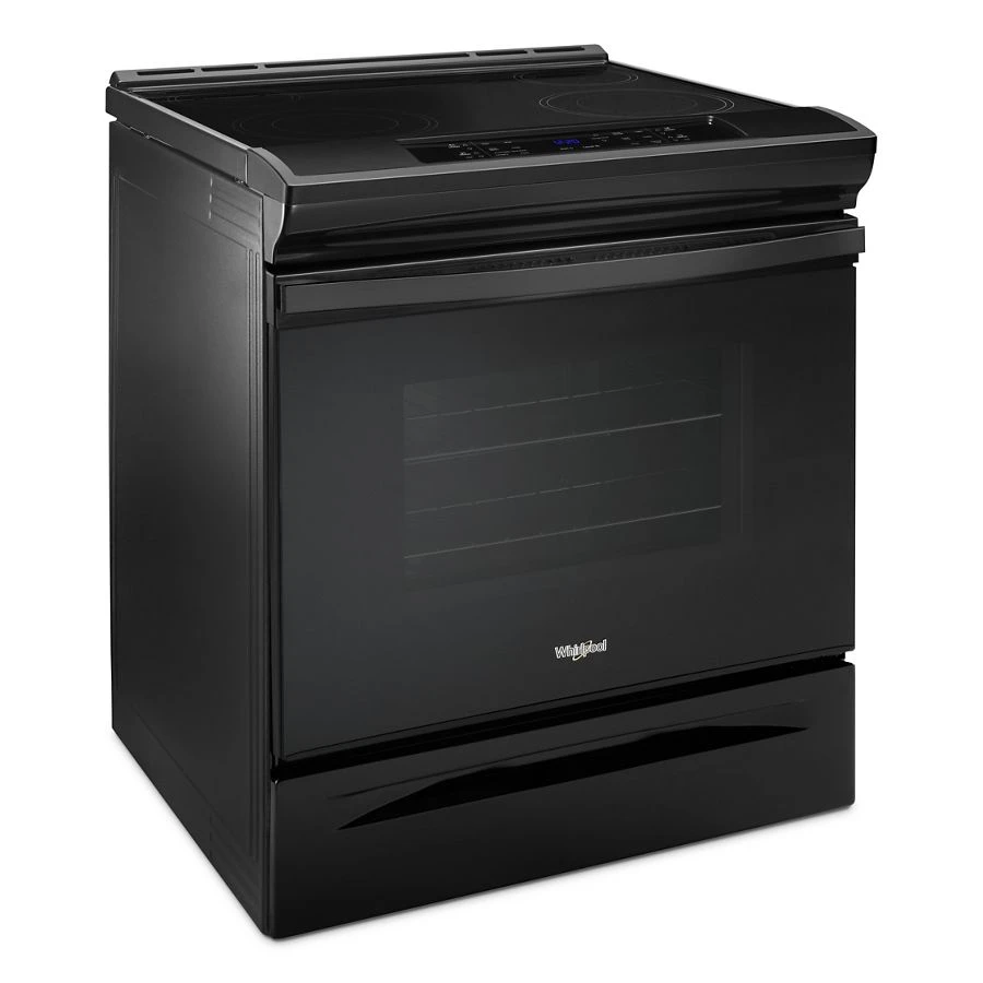 4.8 Cu. Ft. Guided Electric Front Control Range With The Easy-wipe Ceramic Glass Cooktop WEE510S0FB, product image 6 of 9