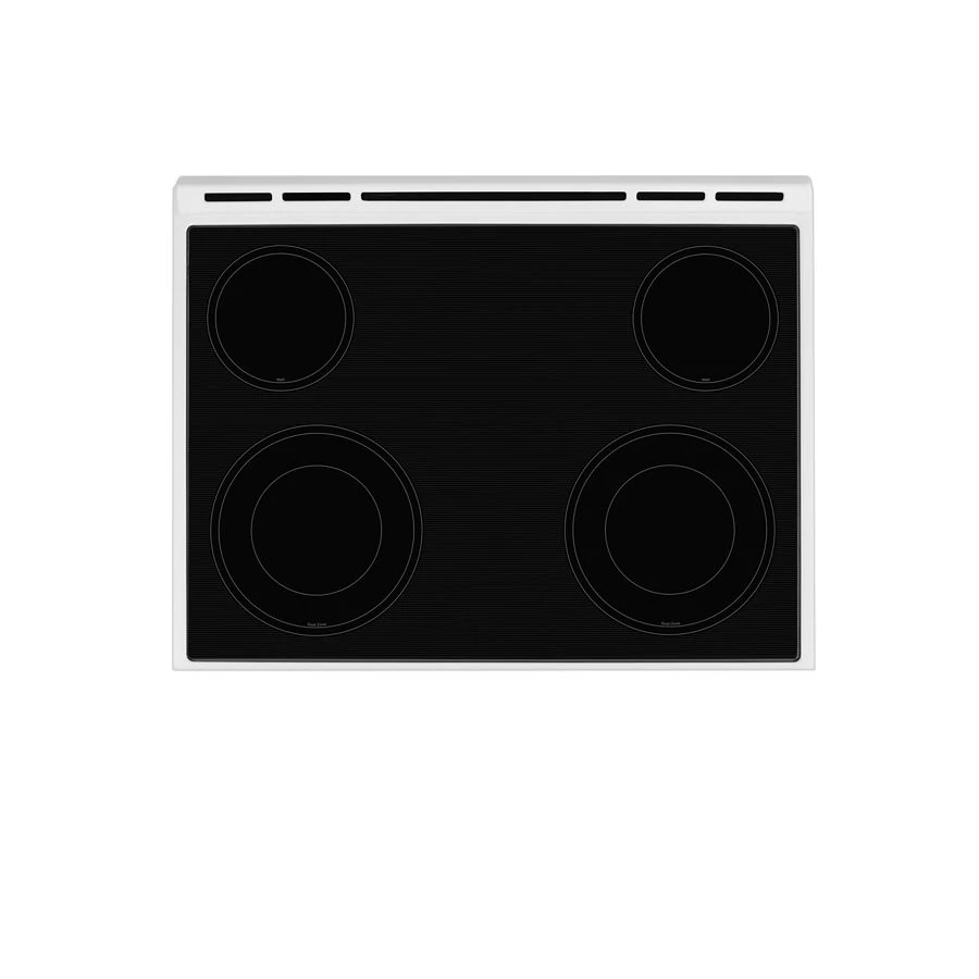 4.8 cu. ft. Guided Electric Front Control Range With The Easy-Wipe Ceramic Glass Cooktop WEE510S0FW, product image 2 of 8