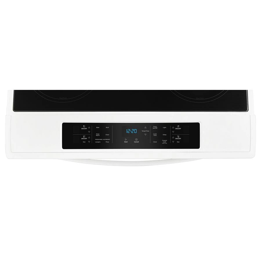 4.8 cu. ft. Guided Electric Front Control Range With The Easy-Wipe Ceramic Glass Cooktop WEE510S0FW, product image 5 of 8