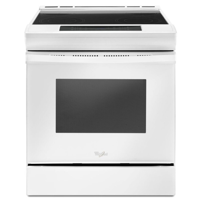 Whirlpool 4.8 cu. ft. Guided Electric Front Control Range With The Easy-Wipe Ceramic Glass Cooktop White WEE510SAGW Picture 1