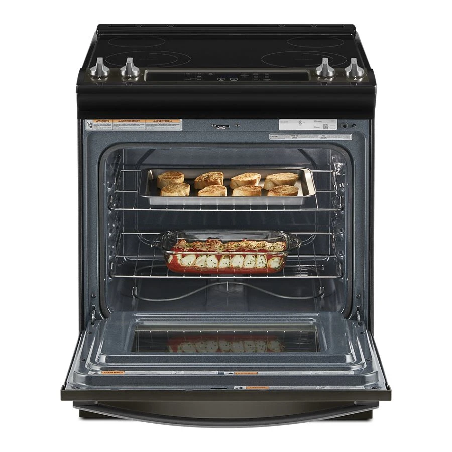 4.8 Cu. Ft. Whirlpool® Electric Range with Frozen Bake™ Technology WEE515S0LV, product image 3 of 12