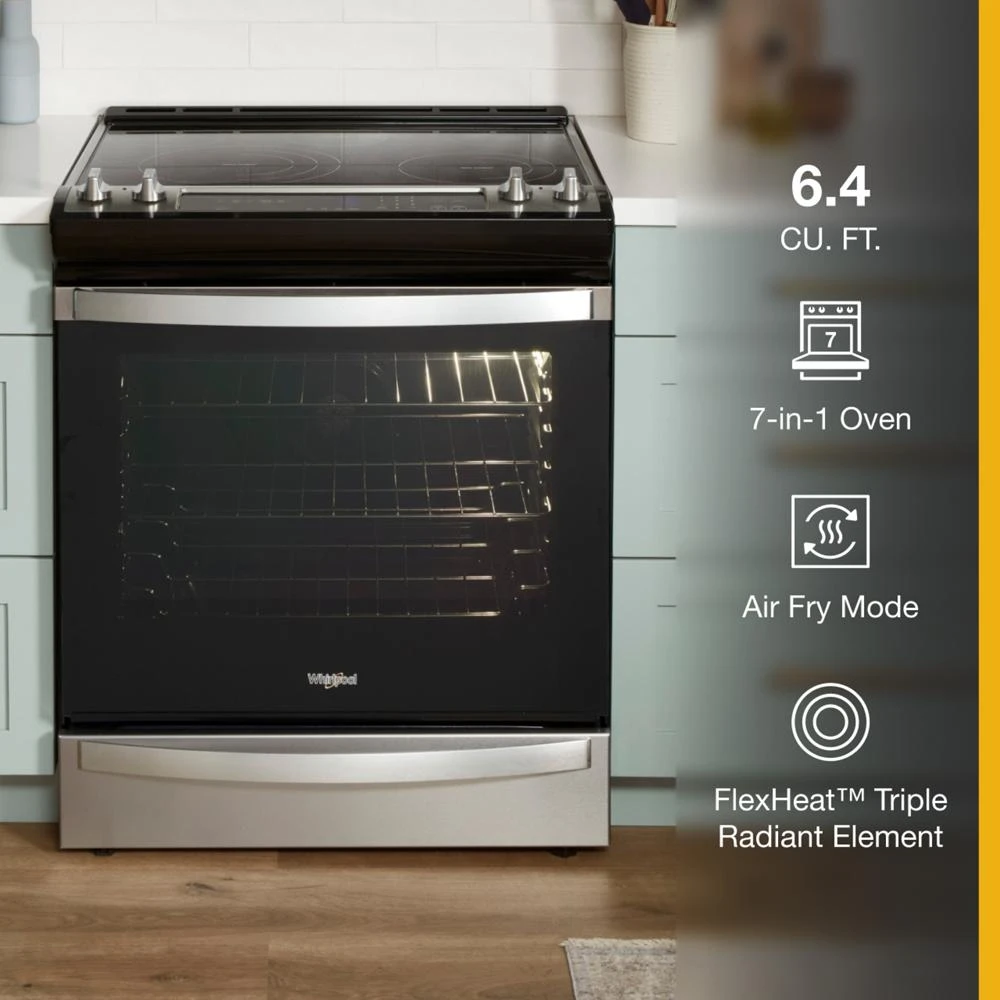 6.4 Cu. Ft. Electric 7-in-1 Air Fry Oven WEE745H0LZ, product image 8 of 41