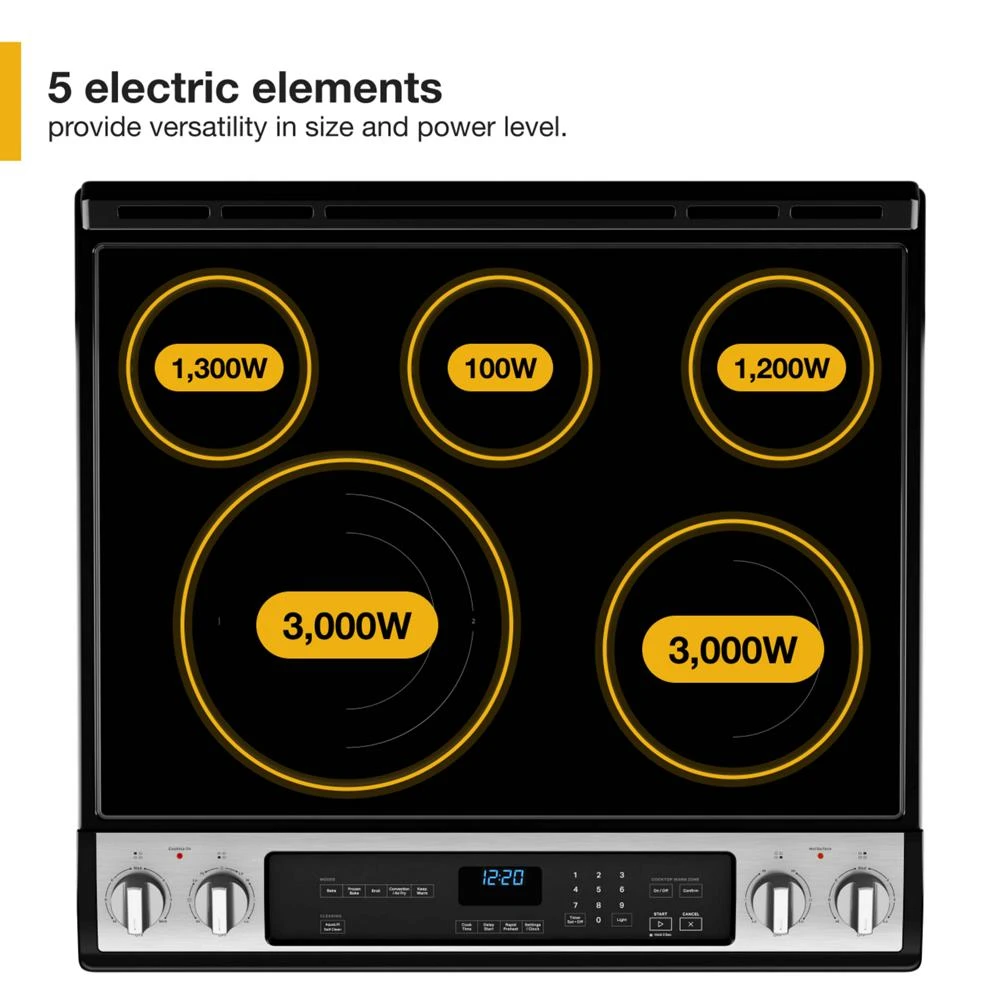 6.4 Cu. Ft. Electric 7-in-1 Air Fry Oven WEE745H0LZ, product image 26 of 41