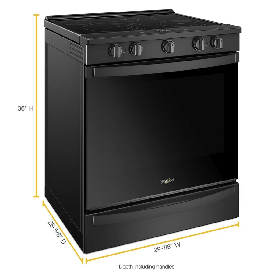 6.4 cu. ft. Smart Slide-in Electric Range with Air Fry, when Connected WEE750H0HB, product image 9 of 9