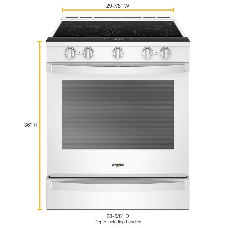 6.4 cu. ft. Smart Slide-in Electric Range with Air Fry, when Connected WEE750H0HW