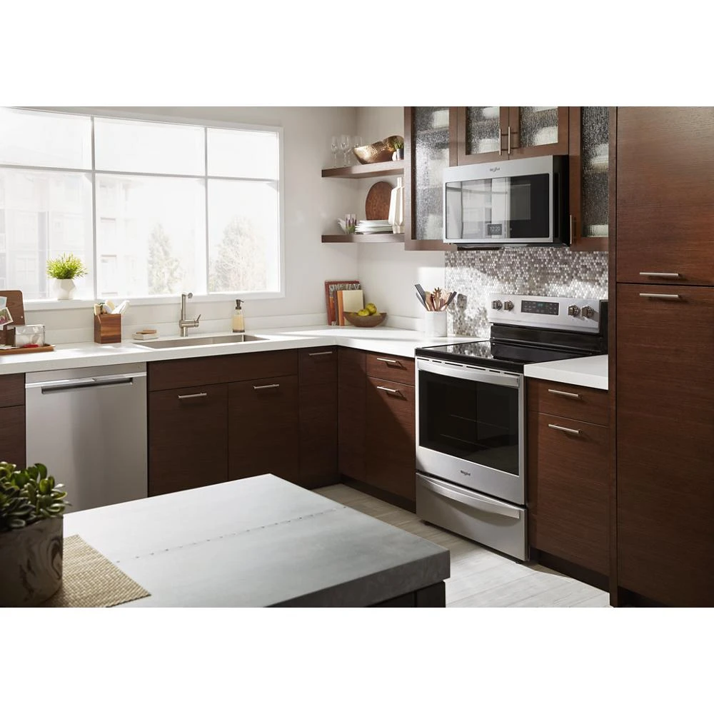 Whirlpool 6.4 cu. ft. Smart Slide-in Electric Range with Air Fry, when Connected