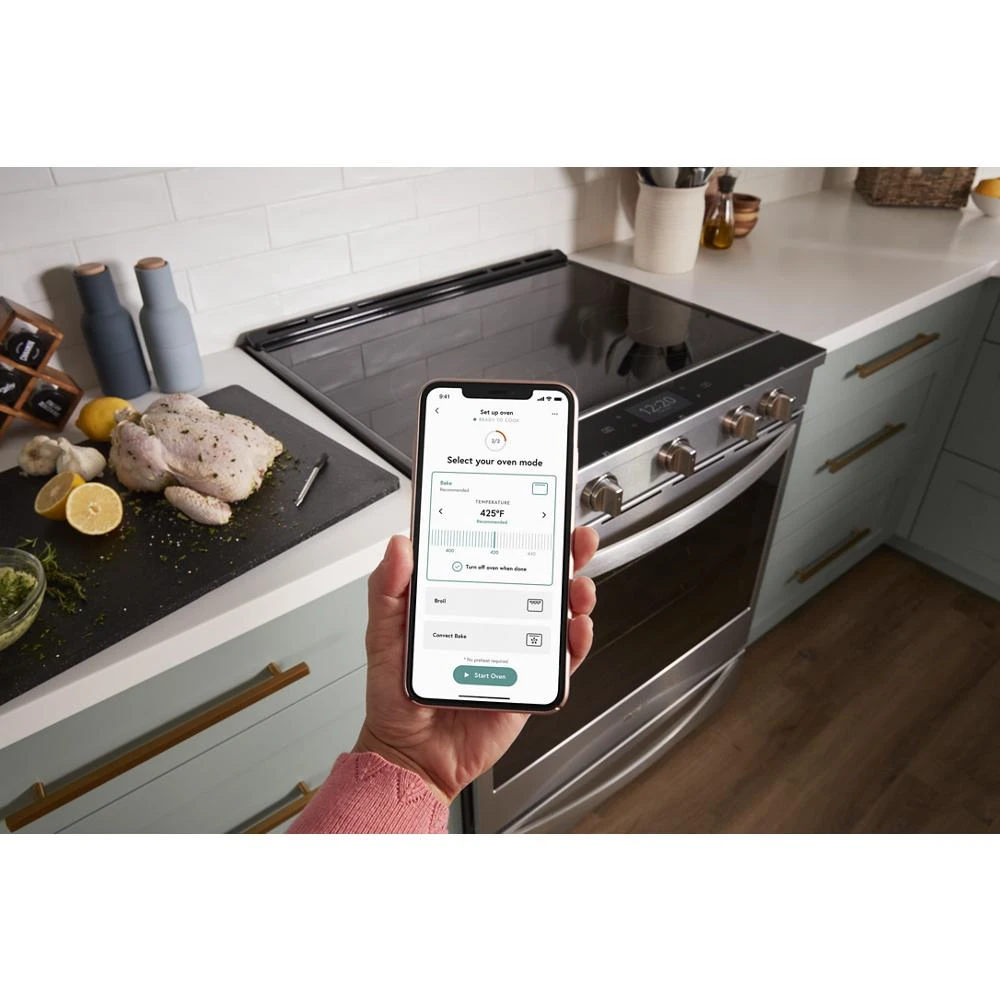 6.4 cu. ft. Smart Slide-in Electric Range with Air Fry, when Connected WEE750H0HZ