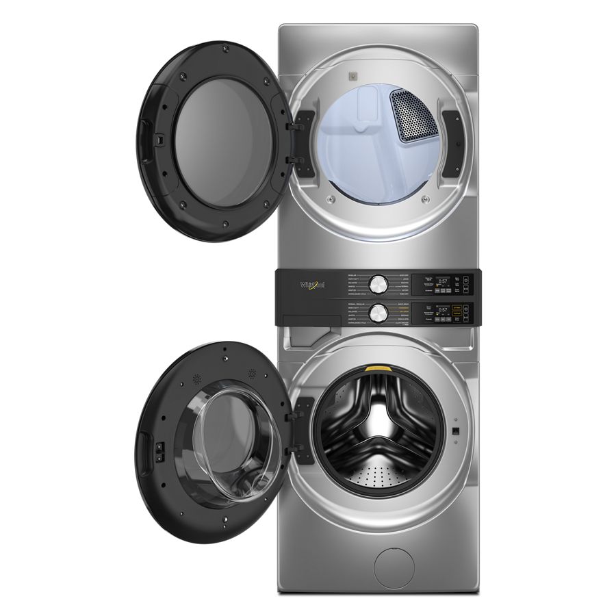 Smart ENERGY STAR® Front Load Laundry Tower with UV Clean Technology & FreshFlowTM Vent System 4.5 cu. ft. Washer & 7.4 cu. ft. Electric Dryer WEF5727TR