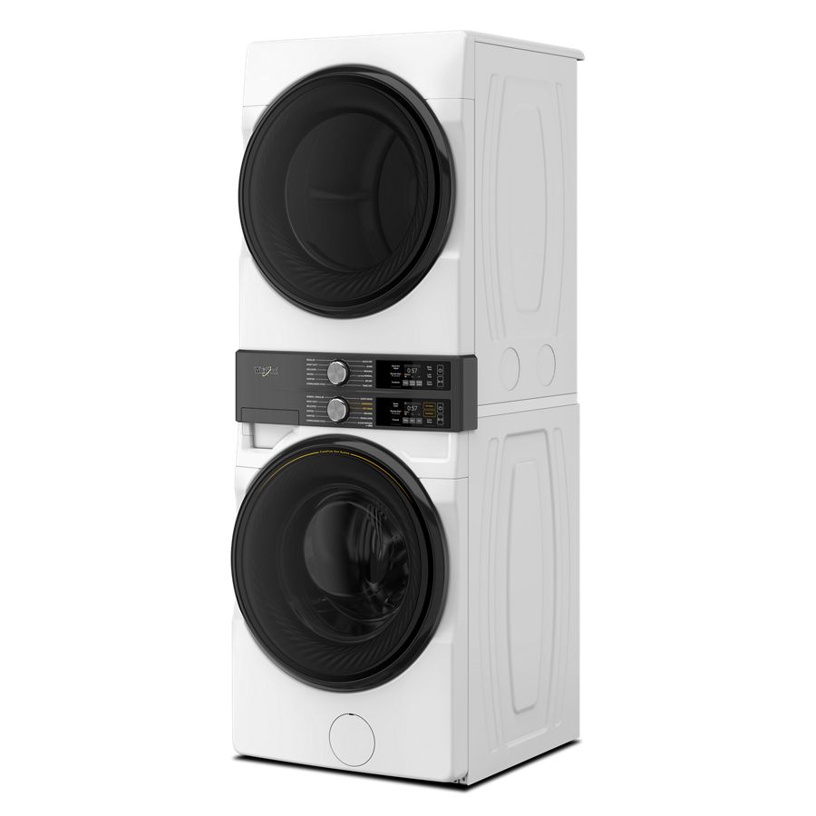 Smart ENERGY STAR® Front Load Laundry Tower with UV Clean Technology & FreshFlowTM Vent System 4.5 cu. ft. Washer & 7.4 cu. ft. Electric Dryer WEF5727TW