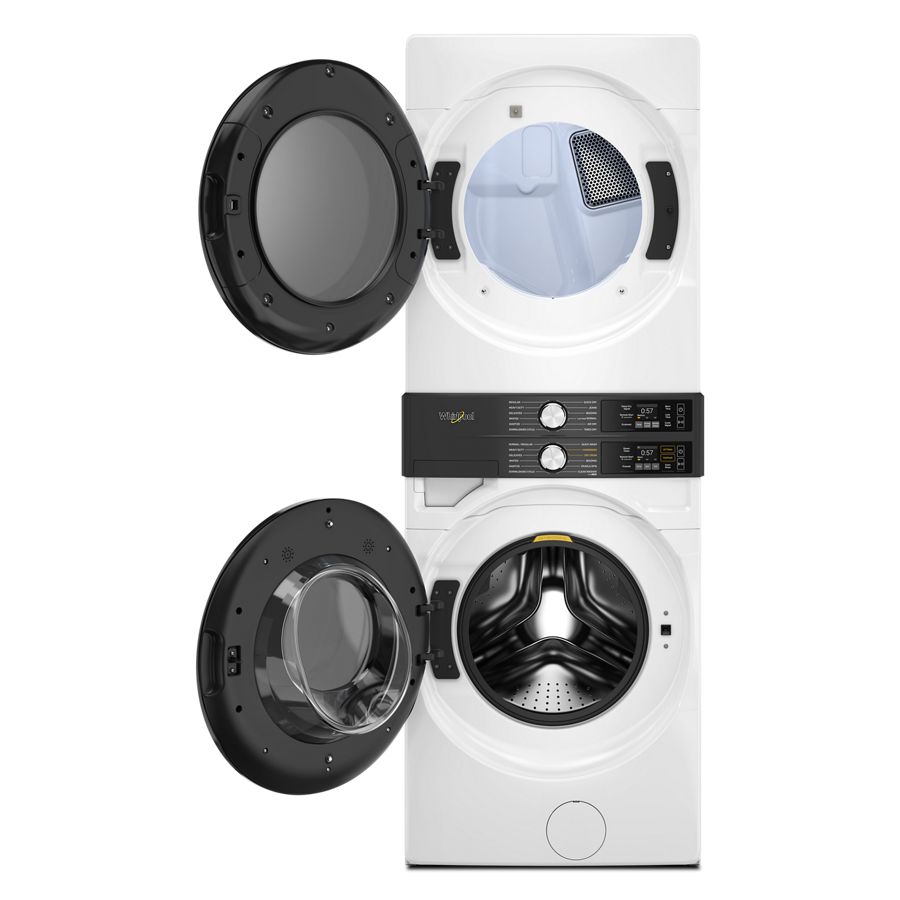 Smart ENERGY STAR® Front Load Laundry Tower with UV Clean Technology & FreshFlowTM Vent System 4.5 cu. ft. Washer & 7.4 cu. ft. Electric Dryer WEF5727TW