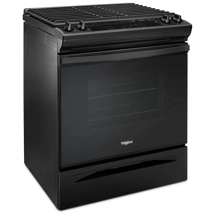 5.0 Cu. Ft. Front Control Gas Range With Cast-iron Grates WEG515S0FB, product image 5 of 8