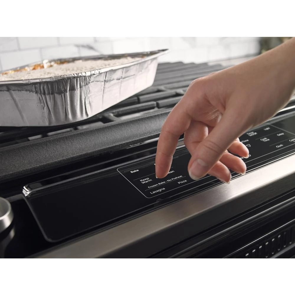 5.0 cu. ft. Front Control Gas Range with Cast-Iron Grates WEG515S0FS, product image 4 of 6