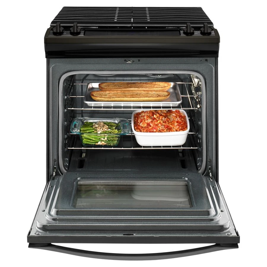 5.0 Cu. Ft. Front Control Gas Range With Cast-iron Grates WEG515S0FV, product image 3 of 9