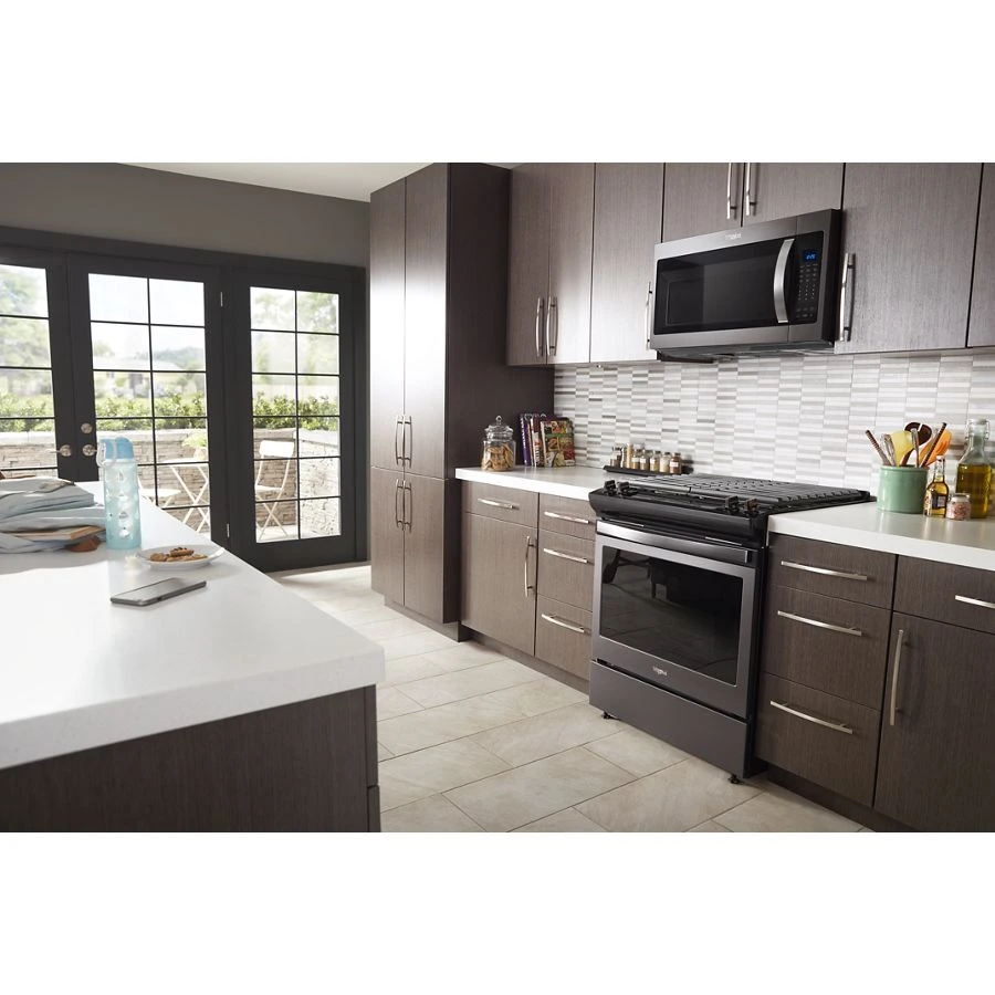 5.0 Cu. Ft. Front Control Gas Range With Cast-iron Grates WEG515S0FV, product image 7 of 9