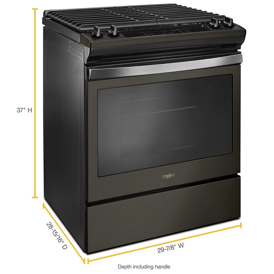 5.0 Cu. Ft. Front Control Gas Range With Cast-iron Grates WEG515S0FV, product image 9 of 9