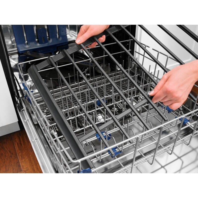 Whirlpool 5.8 Cu. Ft. Slide-In Gas Range with EZ-2-Lift Hinged Grates Black-on-Stainless WEG745H0FS Picture