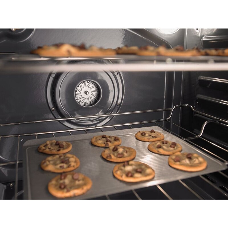 Whirlpool 5.8 Cu. Ft. Slide-In Gas Range with EZ-2-Lift Hinged Grates Black-on-Stainless WEG745H0FS Picture