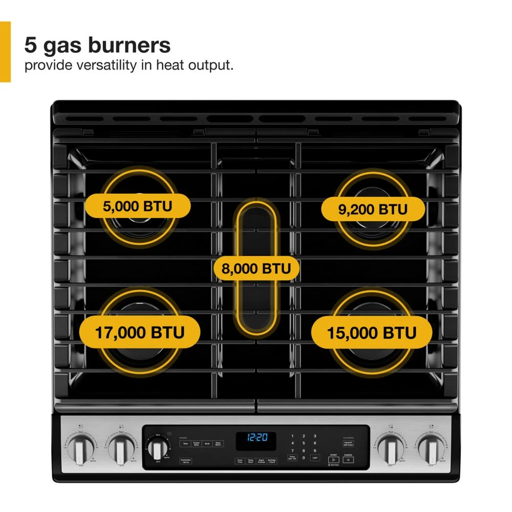 5.8 Cu. Ft. Gas 7-in-1 Air Fry Oven WEG745H0LZ, product image 6 of 33