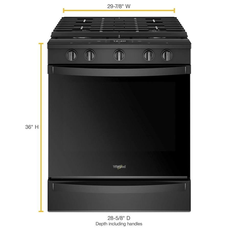 5.8 cu. ft. Smart Slide-in Gas Range with Air Fry, when Connected WEG750H0HB, product image 8 of 8