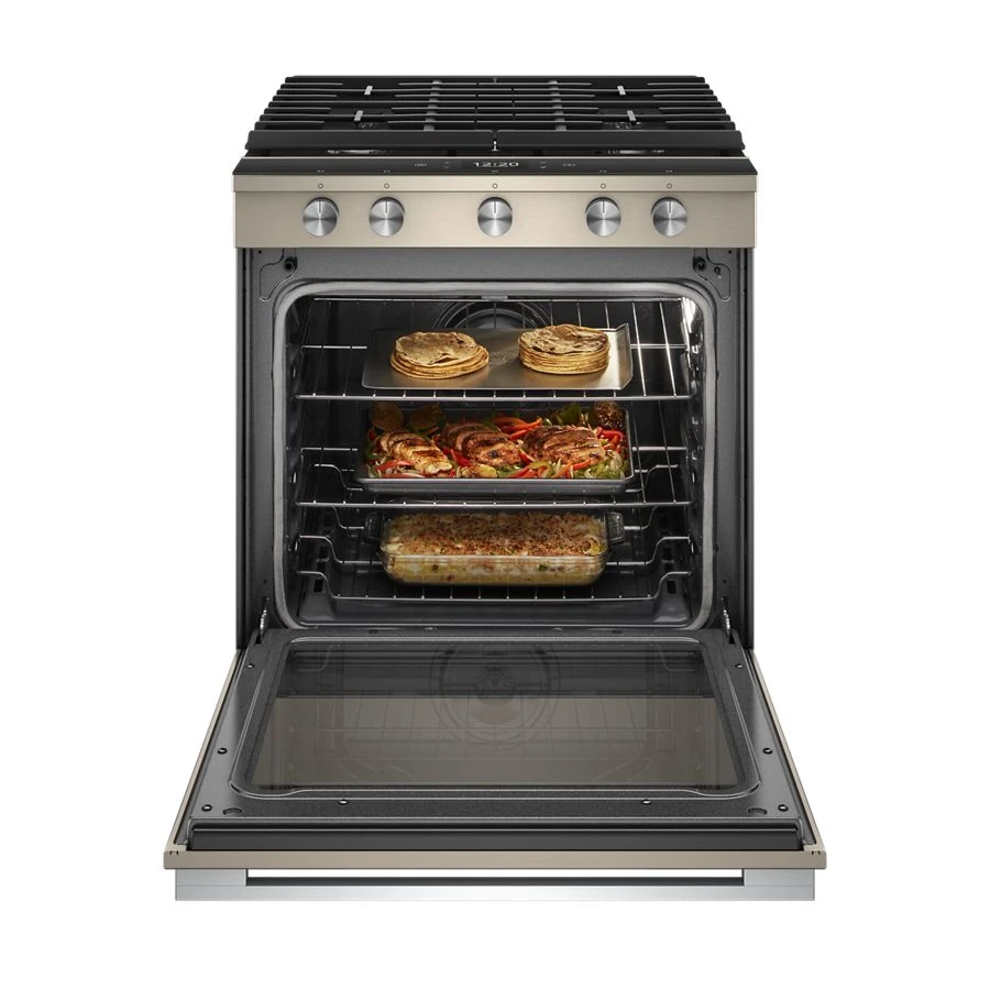 5.8 cu. ft. Smart Slide-in Gas Range with EZ-2-Lift™ Hinged Cast-Iron Grates WEGA25H0HN
