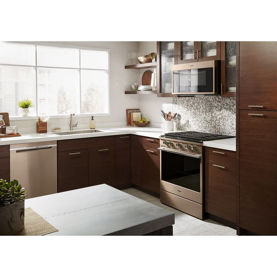 5.8 cu. ft. Smart Slide-in Gas Range with EZ-2-Lift™ Hinged Cast-Iron Grates WEGA25H0HN, product image 5 of 5