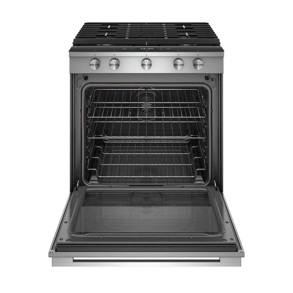 5.8 cu. ft. Smart Slide-in Gas Range with EZ-2-Lift™ Hinged Cast-Iron Grates WEGA25H0HZ, product image 14 of 23