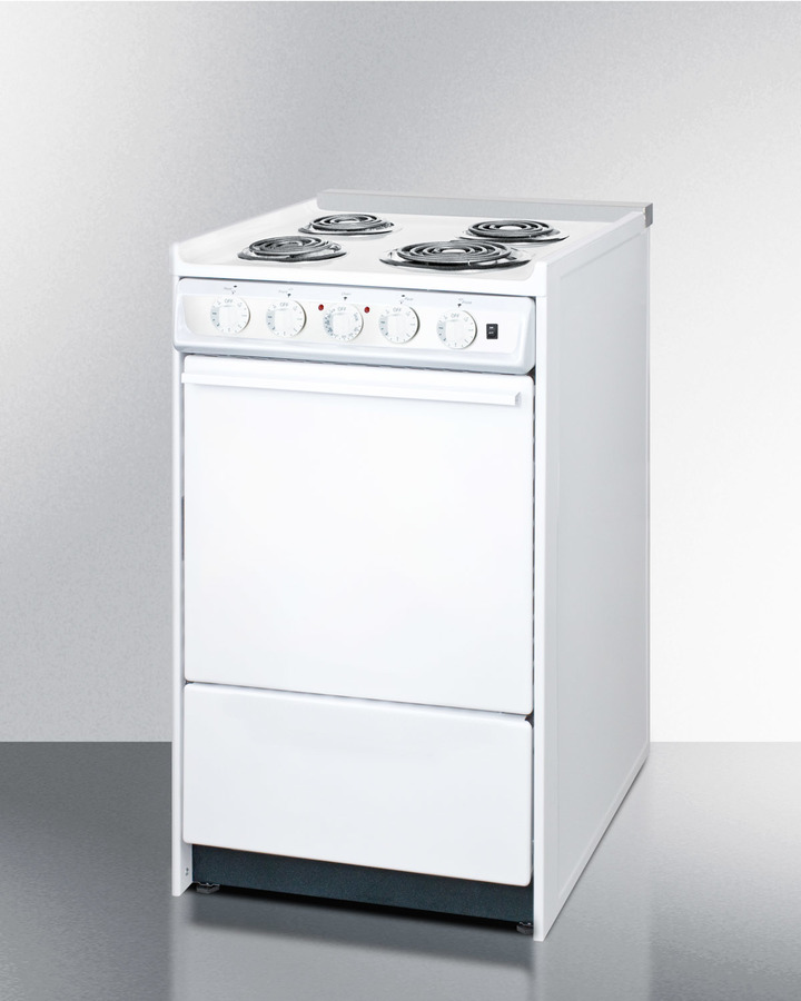 20" Wide Electric Coil Top Range WEM110R