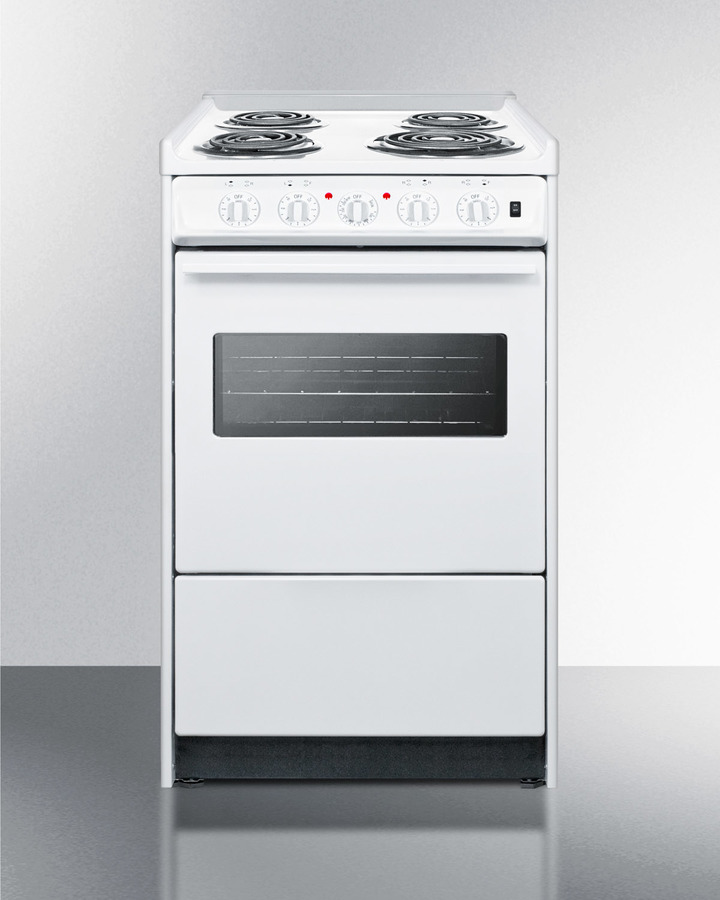 20" Wide Electric Coil Top Range WEM110RW