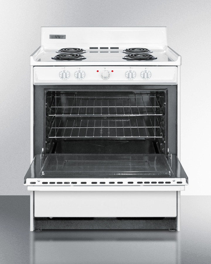 30" Wide Electric Coil Top Range WEM210