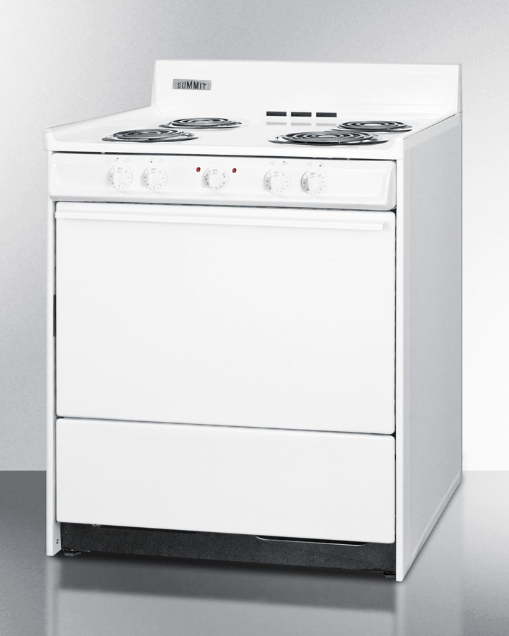 30" Wide Electric Coil Top Range WEM210