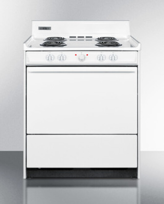30" Wide Electric Coil Top Range WEM210