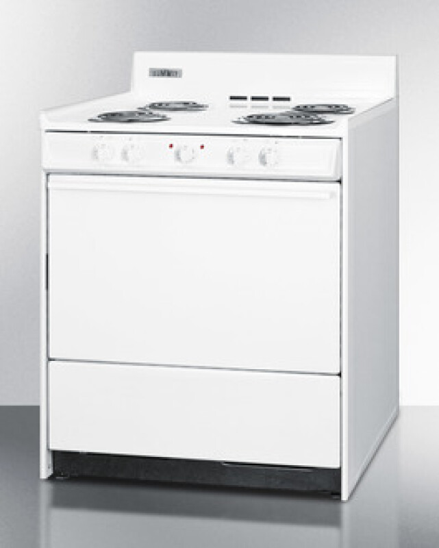 30" Wide Electric Coil Top Range WEM210