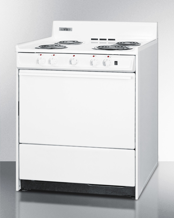 30" Wide Electric Coil Top Range WEM2171Q