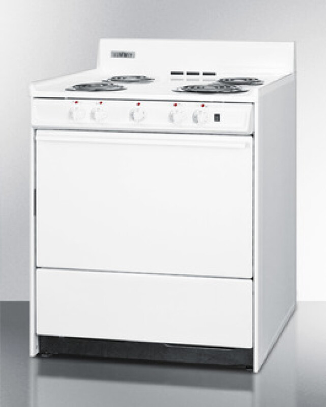 30" Wide Electric Coil Top Range WEM2171Q