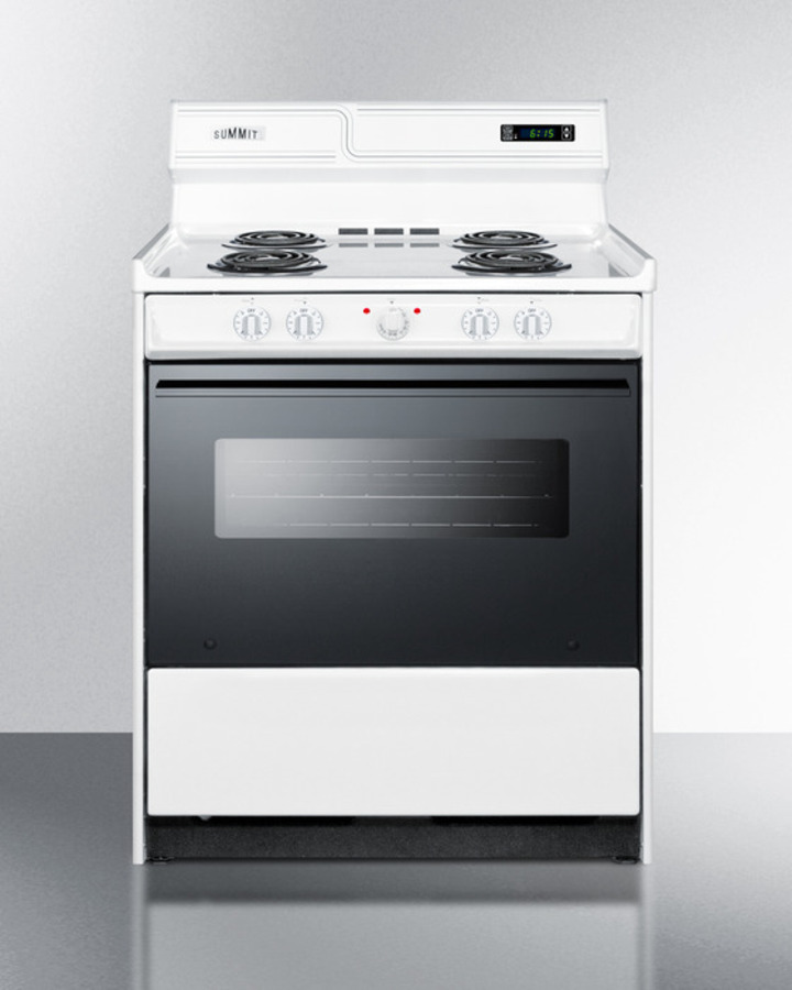 30" Wide Electric Coil Top Range WEM230DK