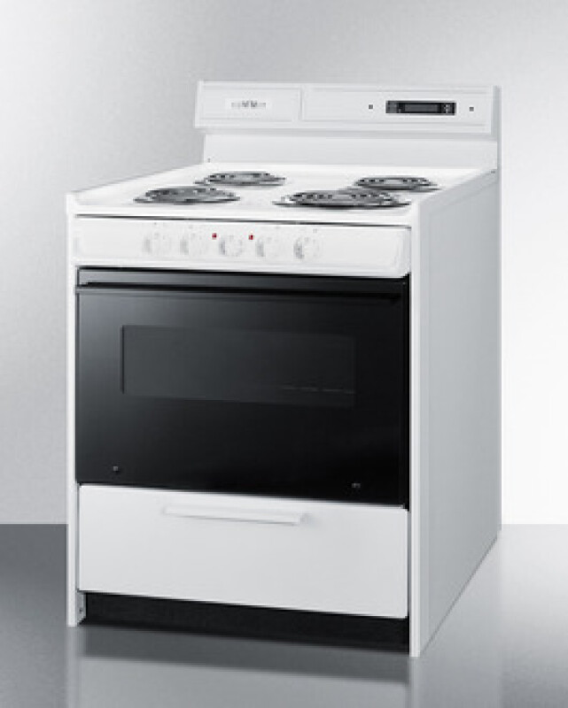 30" Wide Electric Coil Top Range WEM230DK