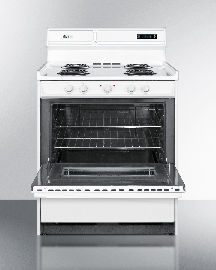 30" Wide Electric Coil Top Range WEM230KW
