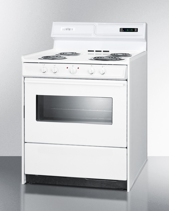 30" Wide Electric Coil Top Range WEM230KW