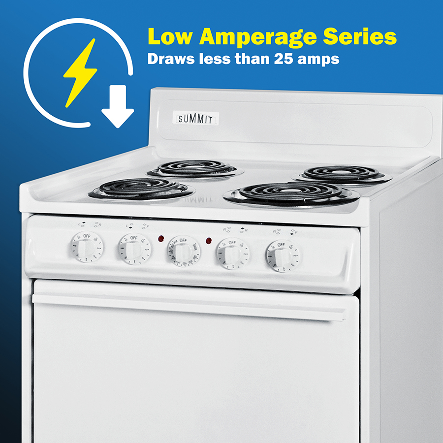 36" Wide Electric Coil Top Range view 7