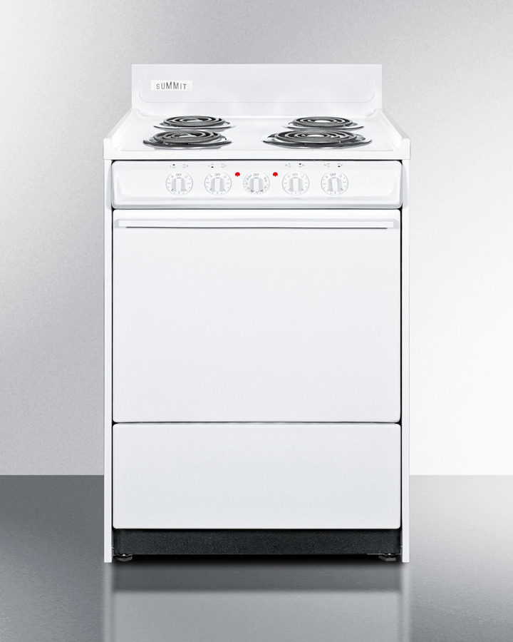 24" Wide Electric Coil Top Range WEM610