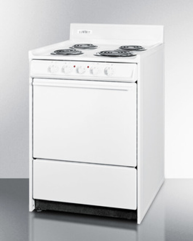 24" Wide Electric Coil Top Range WEM610