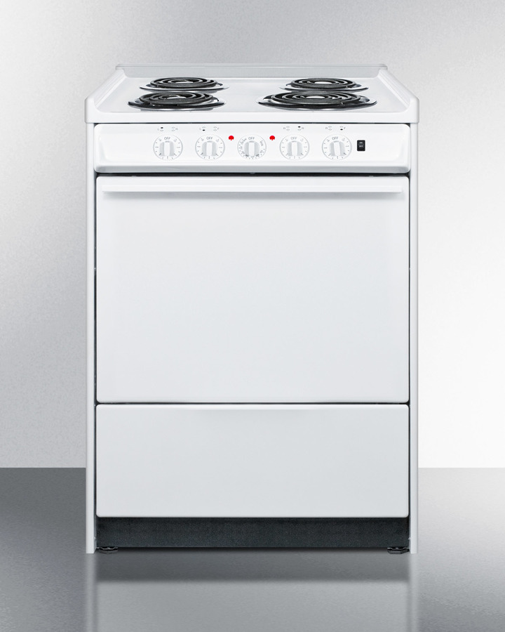 24" Wide Electric Coil Top Range WEM610R