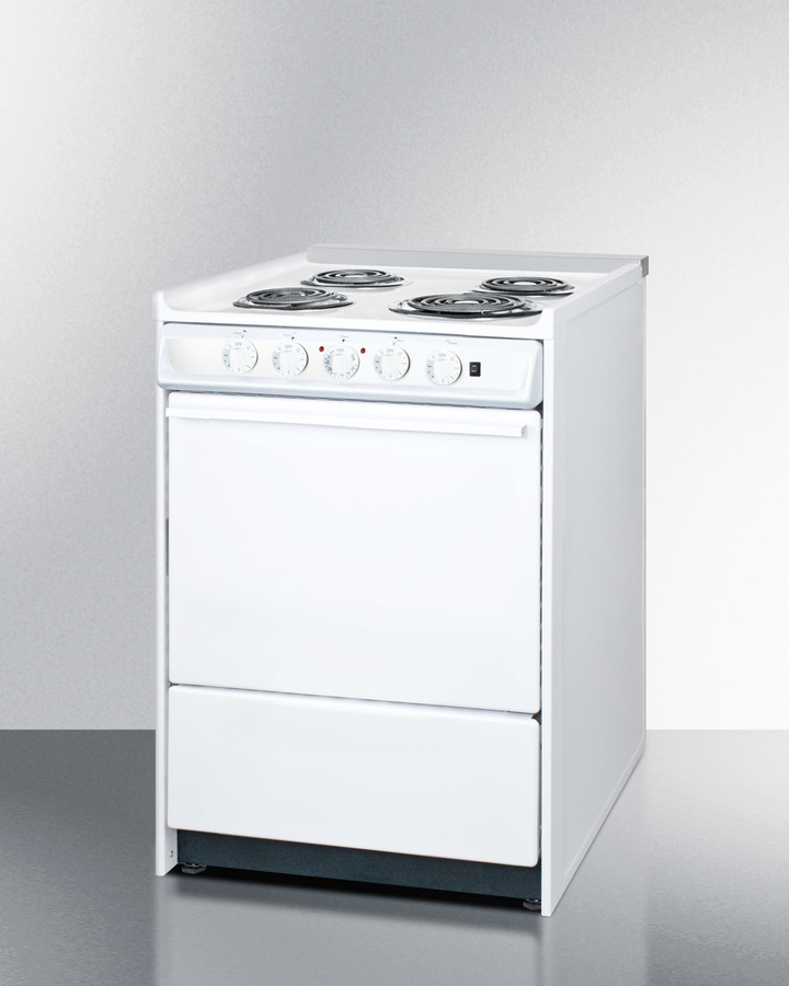 24" Wide Electric Coil Top Range WEM610R