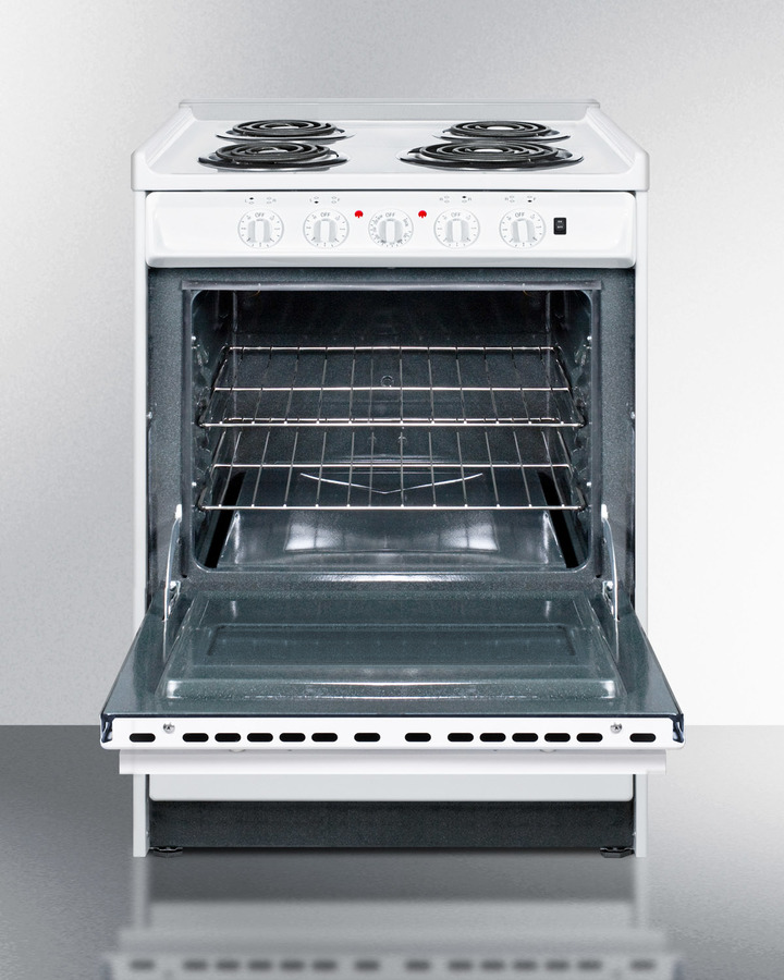 24" Wide Electric Coil Top Range WEM610R