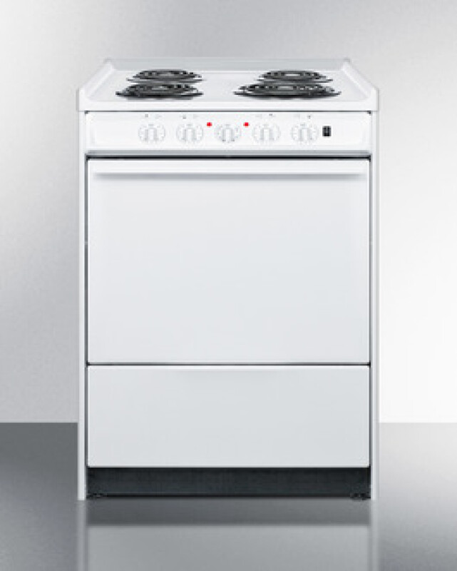 24" Wide Electric Coil Top Range WEM610R