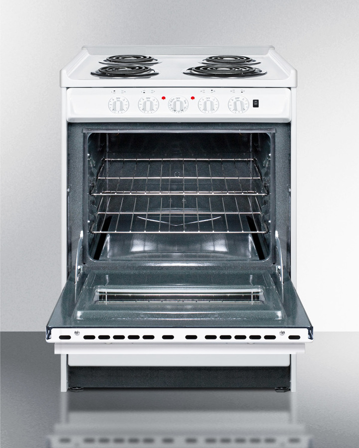 24" Wide Electric Coil Top Range WEM610RW