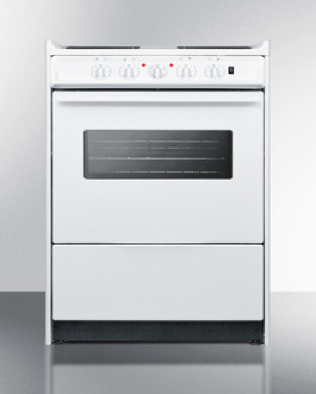 24" Wide Electric Coil Top Range WEM610RW