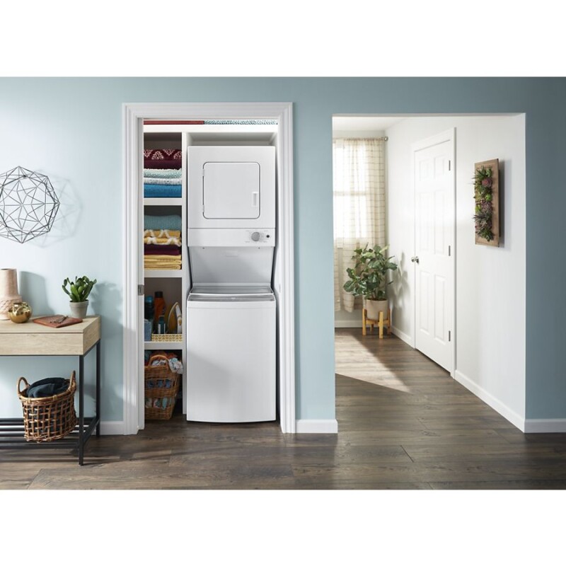 1.6 cu.ft Electric Stacked Laundry Center 6 Wash cycles and AutoDry WET4024HW